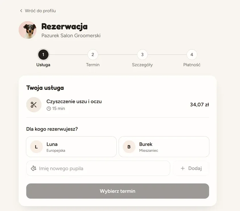 Profil usługodawcy w Pomksy z listą usług i cen